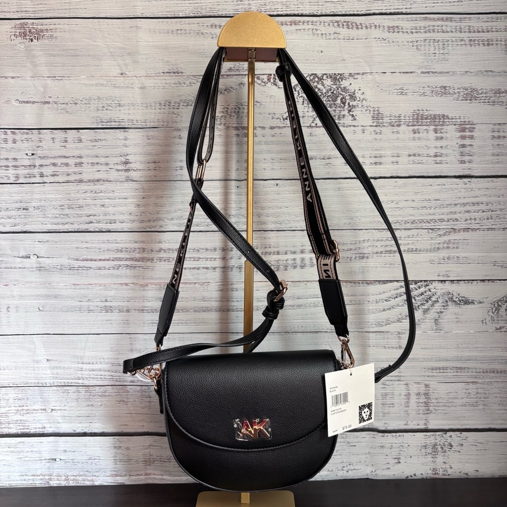 Anne Klein Elegant Black Crossbody Bag
